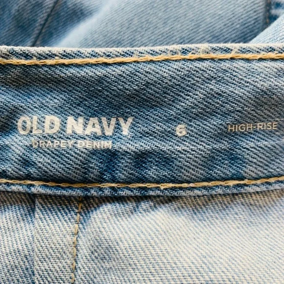 Old Navy High Rise Denim Coastal Cowgirl Rodeo Drapey Denim Maxi Skirt Size 6 - Picture 9 of 9